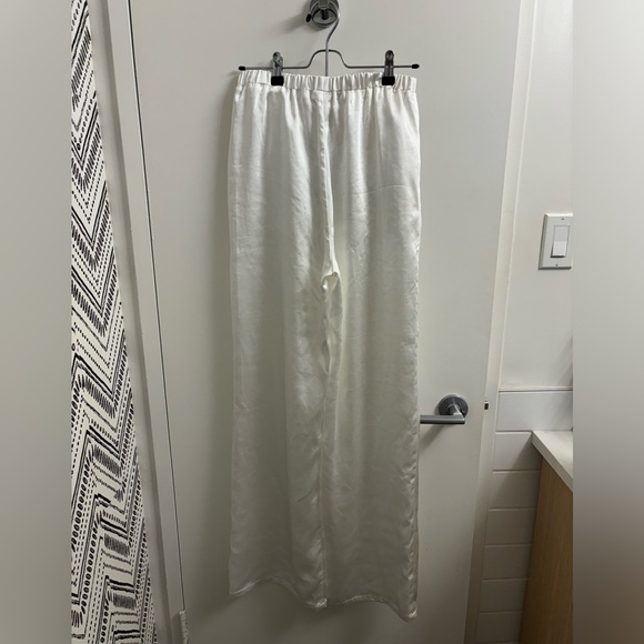 SLA the Label white Satin Trousers NWOT - Picture 3 of 6